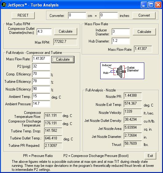 Ejector design calculation software